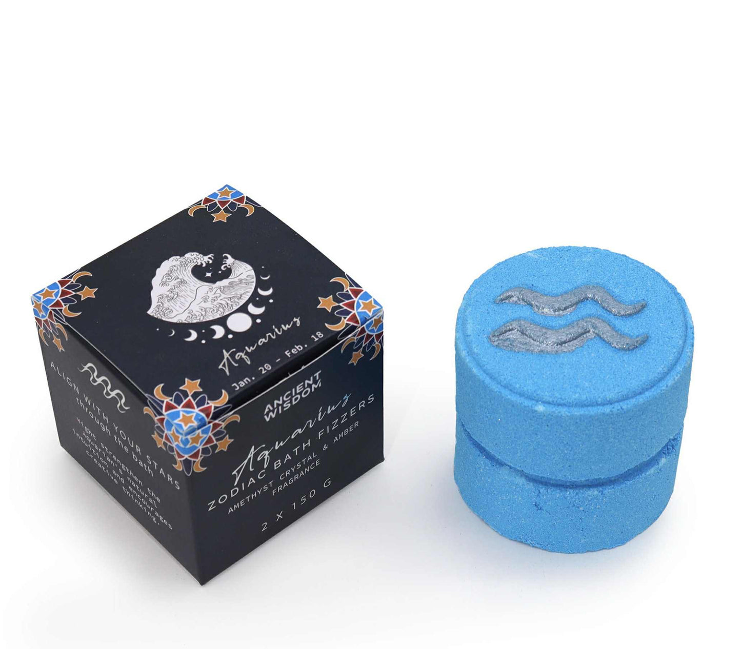 Zodiac Serenity: Aquarius Fizz & Soak Gift Set