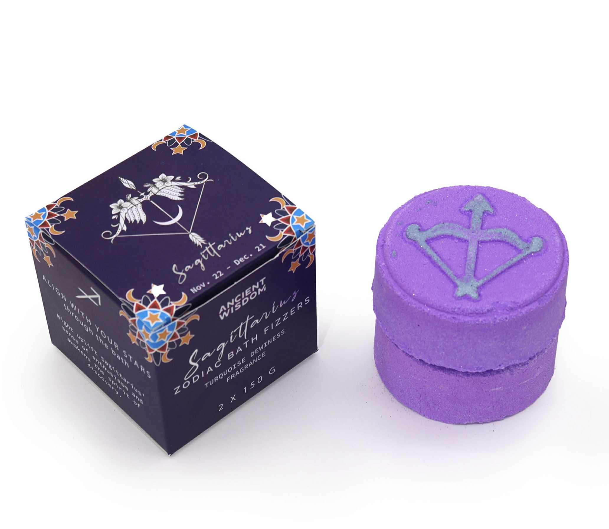 Zodiac Serenity: Sagittarius Fizz & Soak Gift Set – Trinkets